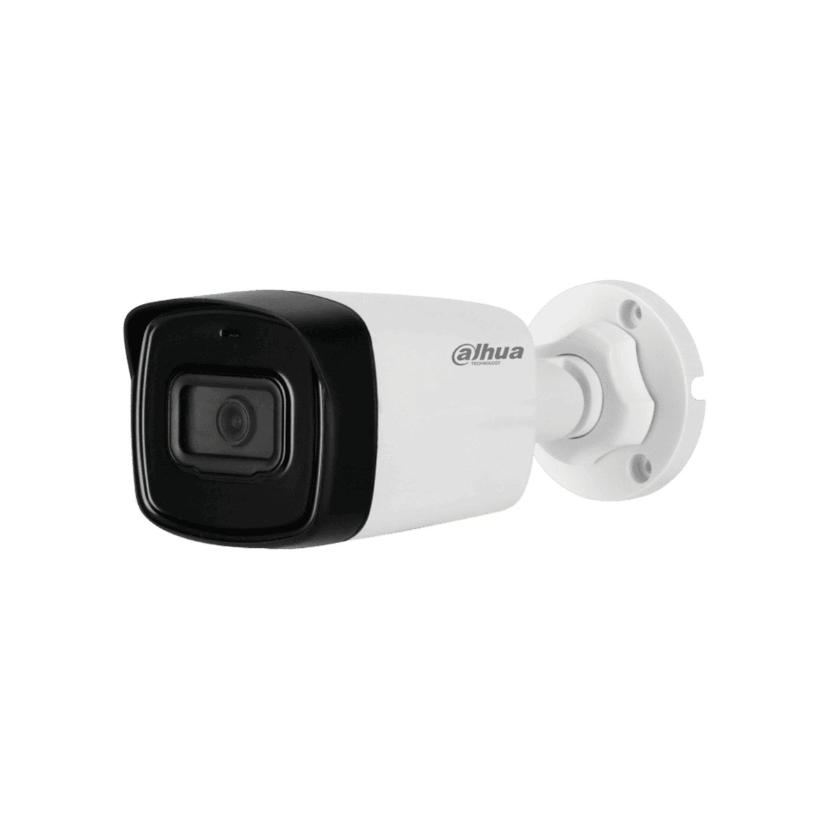 Cámara Bullet Dahua HD, 5MP, multiformato, lente 2.8mm, IR80m, IP67, micrófono incorporado, DH-HAC-HFW1500TL-N-A