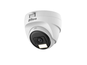 Cámara Minidomo Dahua HD, Cooper, 2MP, lente 2.8 mm, iluminación dual 30m, micrófono incorporado DWDR, metálica, DH-HAC-T2A21N-U-IL-A