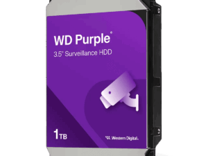 Disco duro, Western Digital, 1TB, videovigilancia, línea WD Purple, velocidad transferencia 184MB/s, 128MB, caché 64MB, HDD1000