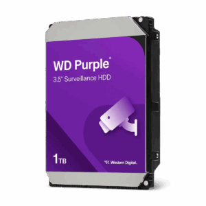 Disco duro, Western Digital, 1TB, videovigilancia, línea WD Purple, velocidad transferencia 184MB/s, 128MB, caché 64MB, HDD1000