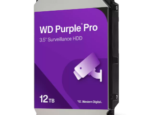 Disco duro, Western Digital, 12TB, videovigilancia, línea WD Purple PRO, velocidad transferencia 272MB/s, 512MB, HDD12000