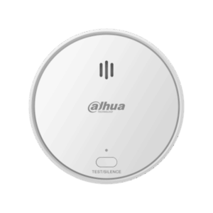 Detector de humo para alarma, Dahua, inalámbrico, sensor fotoeléctrico, alerta sonora integrada, tamper, monitoreo continuo, batería prolongada, serie W2, DHI-HY-SA21A-W2