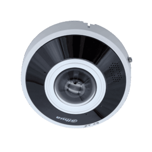 Cámara Fisheye Dahua IP, 6MP, Onvif, lente 1.68mm, IR15m, WizMind, con memoria 512GB, DH-IPC-EBW5641-AS