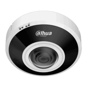 Cámara Fisheye Dahua IP, 6MP, Onvif, lente 1.68mm, IR15m, WizMind, con memoria 512GB, DH-IPC-EBW5641-AS