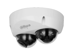 Cámara Domo Dahua IP, doble sensor, PoE, 4MP, lente 2.8 mm, 95°, IR30mts, IA WizMind, detección facial, protección perimetral, conteo de personas, Starlight, WDR, H.265, IP67, IK10, micrófono, E&S Alarma, (Dahua Proyectos), DH-IPC-HDBW5441F-AS-E2