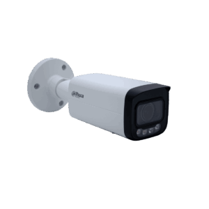 Cámara Bullet Dahua IP, 4MP, lente varifocal 2.7-13.5mm smart, iluminación dual 60m, IP67, IK10, micrófono incorporado, WizSense, DH-IPC-HFW2449T-ZASIL