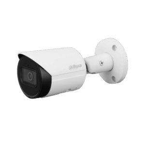 Cámara Bullet Dahua IP, 8MP, lente fijo 2.8mm, Smart IR30m, WDR, IP67, PoE, SD max 256, micrófono incorporado, WizSense, SMD Plus, DH-IPC-HFW2841S-S