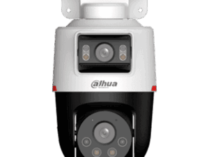 Cámara Dual Dahua IP, 4MP, lente fijo de 2MP y lente PT de 2MP, WizColor 30M, IP66, audio bidireccional, Micro SD, hasta 256 GB,  DH-IPC-PTS2249B-E2-S- PV-PRO
