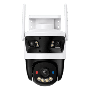 Cámara Imou Cruiser Triple, 11MP, audio bidireccional, lente 3+3+5MP, iluminación dual 30mts, doble SD max 1024G, PTZ panorámica de 0 a 355°, inclinación de 0 a 90°, IPC-S7UN-11M0WED