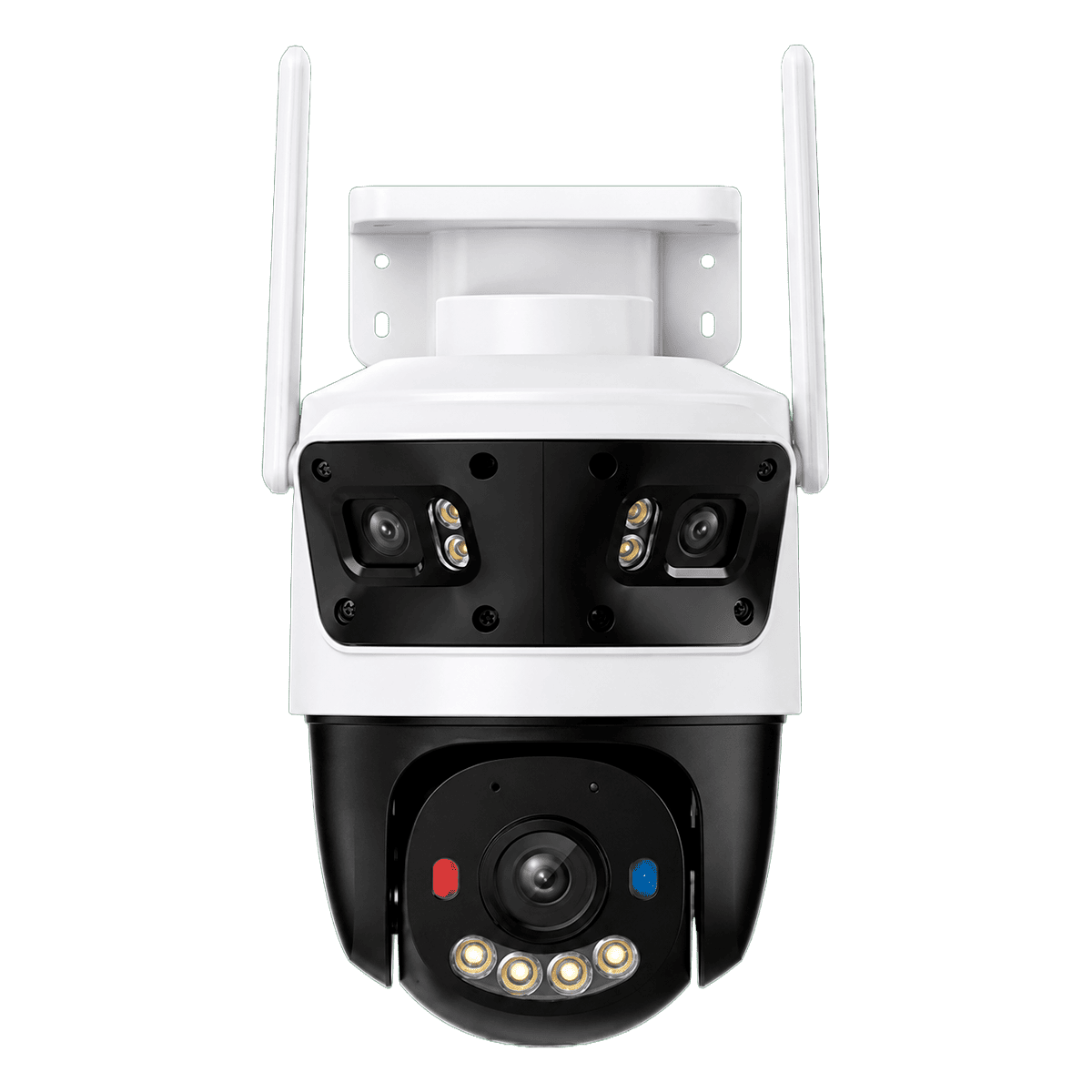 Cámara Imou Cruiser Triple, 11MP, audio bidireccional, lente 3+3+5MP, iluminación dual 30mts, doble SD max 1024G, PTZ panorámica de 0 a 355°, inclinación de 0 a 90°, IPC-S7UN-11M0WED