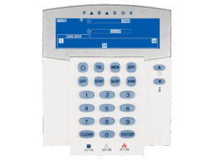 Teclado, Paradox, inalámbrico, utiliza baterías AA ó adaptador, K38