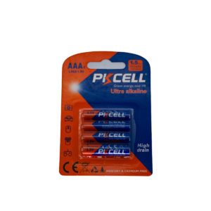 Batería, PKCELL, alcalina, AAA, 1.5V, blíster de 4pcs, LR03