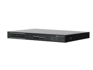 Switch PoE, Dahua, (AF/AT), 8 puertos POE + 8 puertos ePOE, incluye 2 HiPOE, 4uplink, 2 RJ45, 2 SFP, DH-LR2218-16ET-240