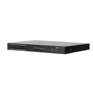 Switch PoE, Dahua, (AF/AT), 8 puertos POE + 8 puertos ePOE, incluye 2 HiPOE, 4uplink, 2 RJ45, 2 SFP, DH-LR2218-16ET-240