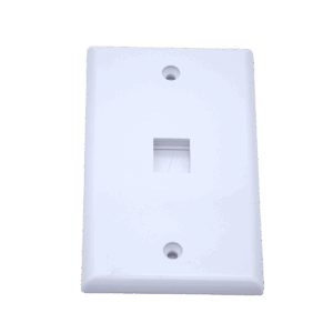 Placa de pared, Lantek, 1 puerto, rectangular Frontal, LTKF1R