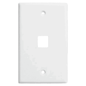 Placa de pared, Lantek, 1 puerto, rectangular Frontal, LTKF1R