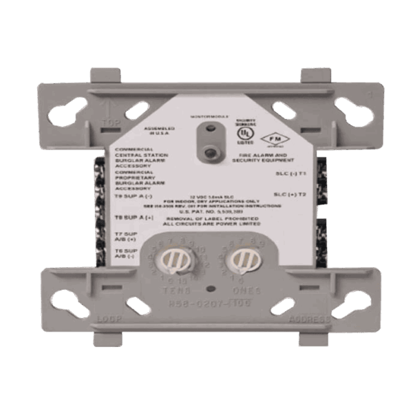 Modulo direccionable dual Firelite, 2 canales, alimentación 24V, MDF-300