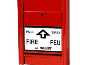 Estación manual direccionable, Mircom, dos etapas, contacto de alarma e interruptor de llave, MS-402AP