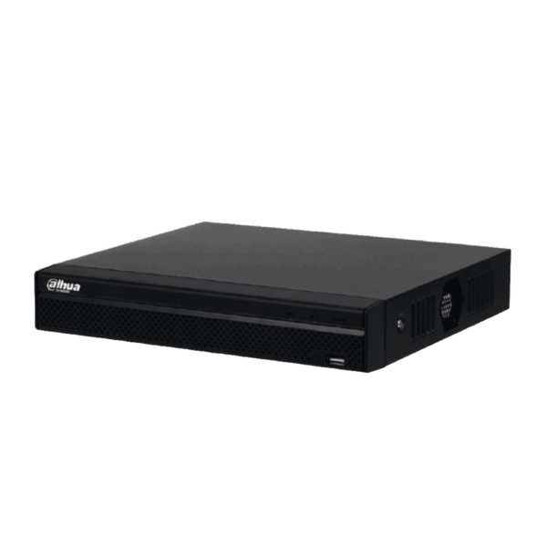 Video grabador Dahua 4 canales PoE HDD 8TB máximo 1080P 30FPS H.265+ Onvif 1 entrada de audio RCA DHI-NVR1104HS-P-S3/H