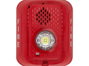 Sirena con strobe, Firelite, 2 hilos, 12-24V, P2RLED-SP
