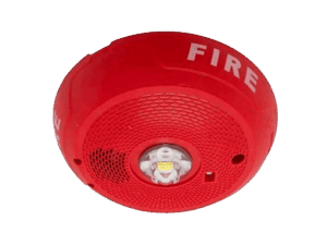 Sirena con strobe, Firelite, con luz, para cielo, color rojo, 2 hilos, PC2RLED
