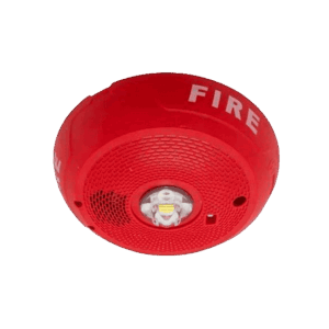 Sirena con strobe, Firelite, con luz, para cielo, color rojo, 2 hilos, PC2RLED
