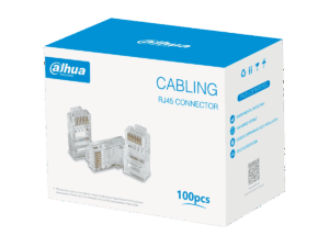 Conector RJ45, Dahua, CAT5/CAT5e, para cableado de red, 100pcs, DH-PFM976-531