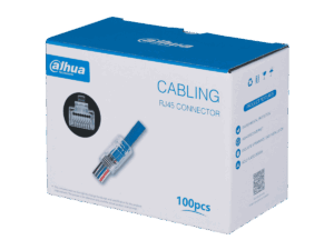 Conector RJ45 de paso, Dahua, UTP, CAT5E de 15U" Dahua, 100pcs, DH-PFM976-531-PT