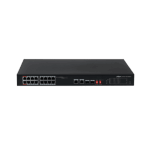 Switch ePoE, Dahua, 16 puertos, larga distancia, DH-PFS3218-16ET-135