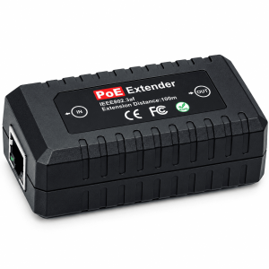 Extensor PoE Dahua, 3 puertos, 1 entrada, 2 salidas, compatible con IEEE 802.3af/at, PFT1300