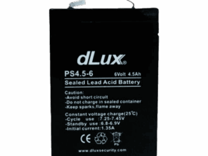 Batería de plomo-ácido sellada, dlx, 6V-4.5A, PL6
