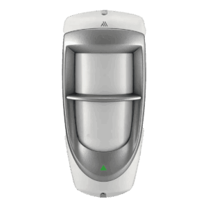 Detector de movimiento, Paradox, (M25), inalámbrico, para exterior, PIR dual-ópticos, avanzada inmunidad a mascotas, control de sensibilidad y nivel de energía de detección, lentes intercambiables y carcasa resistente a impactos y temperaturas, PMD85M
