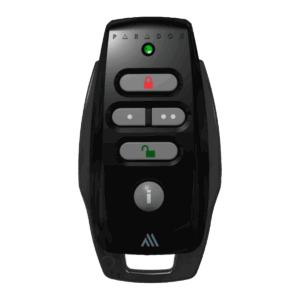 Control remoto, Paradox, (M25), 5 botones retroiluminados, indicaciones visuales y audibles, resistente al agua y visualización del estado del sistema, REM25MB