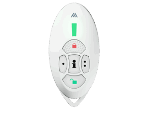 Control remoto, Paradox, (M25), 5 botones retroiluminados, color blanco, indicaciones visuales y audibles, resistente al agua y visualización del estado del sistema, REM2M