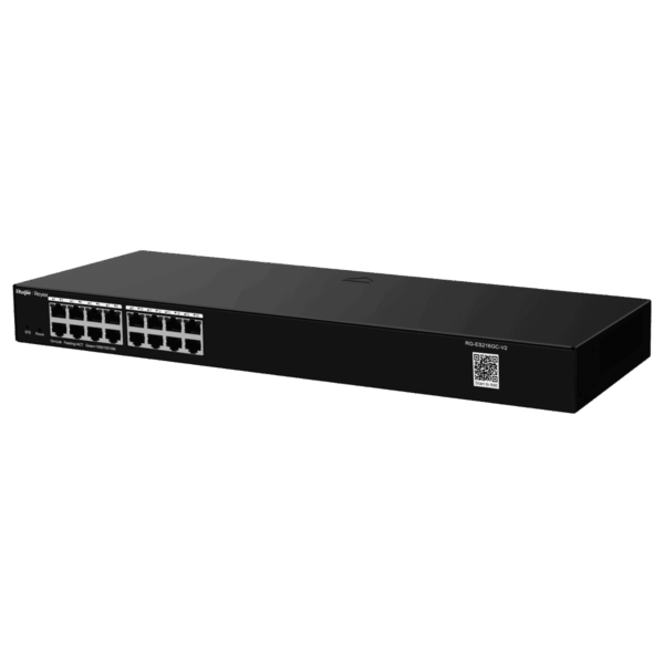 Switch Reyee, no PoE, 16 puertos Gigabit, 32Gbps, gestionado en la nube, RG-ES216GC-V2