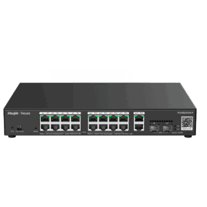 Switch Reyee, capa 2, 20 puertos, 16 puertos PoE+, 2 puertos RJ45, 2 puertos SFP, 40Gbps, gestionado en la nube, RG-ES220GS-P