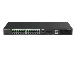 Switch Reyee, capa 2, 28 puertos, 24 puertos PoE+, 2 puertos RJ45, 2 puertos SFP, 56Gbps, gestionado en la nube, RG-ES228GS-P
