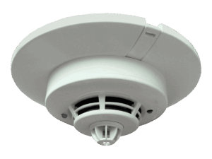 Sensor de humo y temperatura, Mircom, 4 hilos UL, base de 6", 12-24V, SD-100-4WT-6K