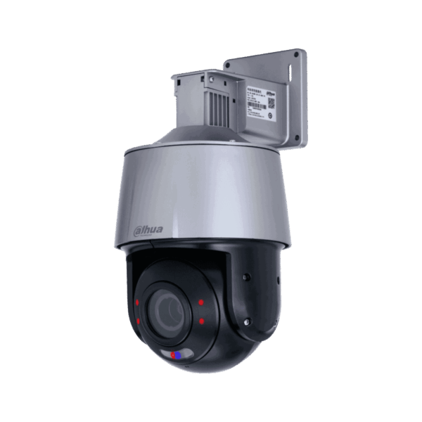 Cámara Mini PTZ Dahua IP, 4MP, lente 2.7-13.5mm, IR30m, PoE, IP66, con disuasión activa, DH-SD3A405-GN-PV1