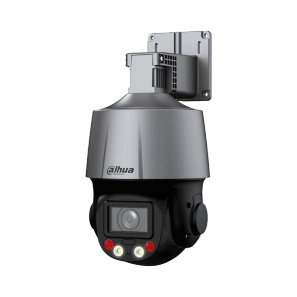 Cámara PTZ Dahua, 4MP, zoom óptico5x, iluminación dual, full color 30m, IR50m, audio bidireccional, IP66, PoE, Wiz Sense, DH-SD3C405DB-GNY-A-PV