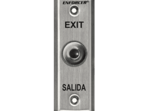 Botón de salida, Enforcer, placa angosta, color negro, N.C., 1 Amp-125VAC, IP65, SD-7101KBPE1Q