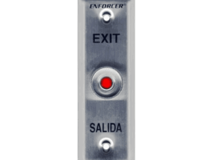 Botón de salida, Enforcer placa angosta, rojo, N.O., 1 Amp-125VAC, IP65, SD-7101RAEX1Q