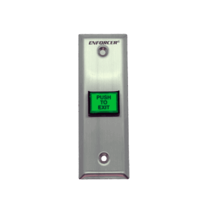 Botón de emergencia, Enforcer, con luz placa angosta N.O.,N.C., UL, 12/24 VAC/VDC, SD-7103GC-PEQ