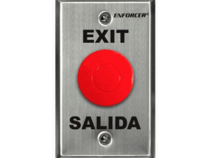 Botón de salida, Enforcer, tipo hongo N.O.,N.C., rojo, 5A-125VAC, SD-7201RCPE1Q