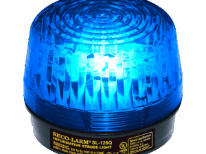 Luz estroboscópica, Enforcer, tubo de xenón, color azul, 6-12 V CC, UL, IP55, SL-126-A24Q-R