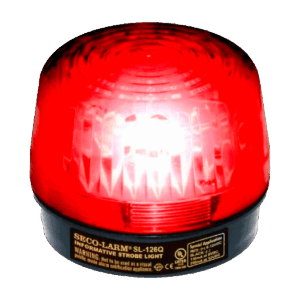Luz estroboscópica, Enforcer, tubo de xenón, color rojo, 6-12 V CC, UL, IP55, SL-126Q-R