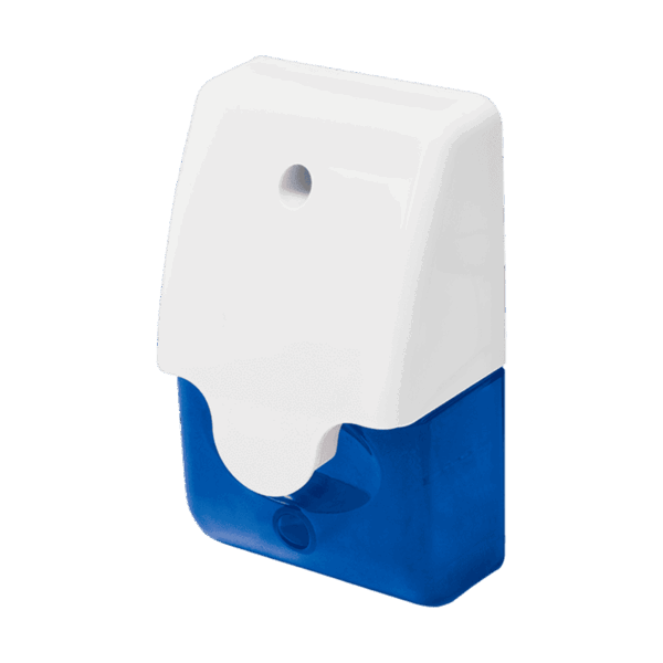 Mini Sirena Estroboscópica, Enforcer, lente azul, 110 dB, 12V, 90mA-12VDC, L-1312-SA-B