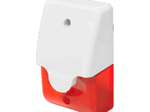 Mini Sirena Estroboscópica, Enforcer, lente Roja, 110 dB, 12V, 90mA-12VDC, L-1312-SA-R
