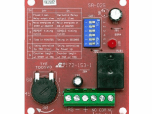 Temporizador, Enforcer, programable 1 segundo a 60 minutos, relé forma-C, 10A@24VDC/250VAC, funcionamiento con 12~24VDC, SA-025Q