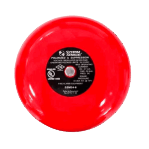 Campana de alarma, Firelite, 24VDC 6", SSM246
